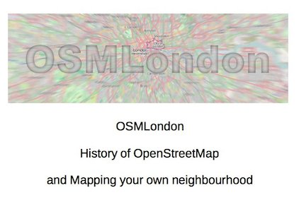 Mapping Your Own Neighbourhood slide1