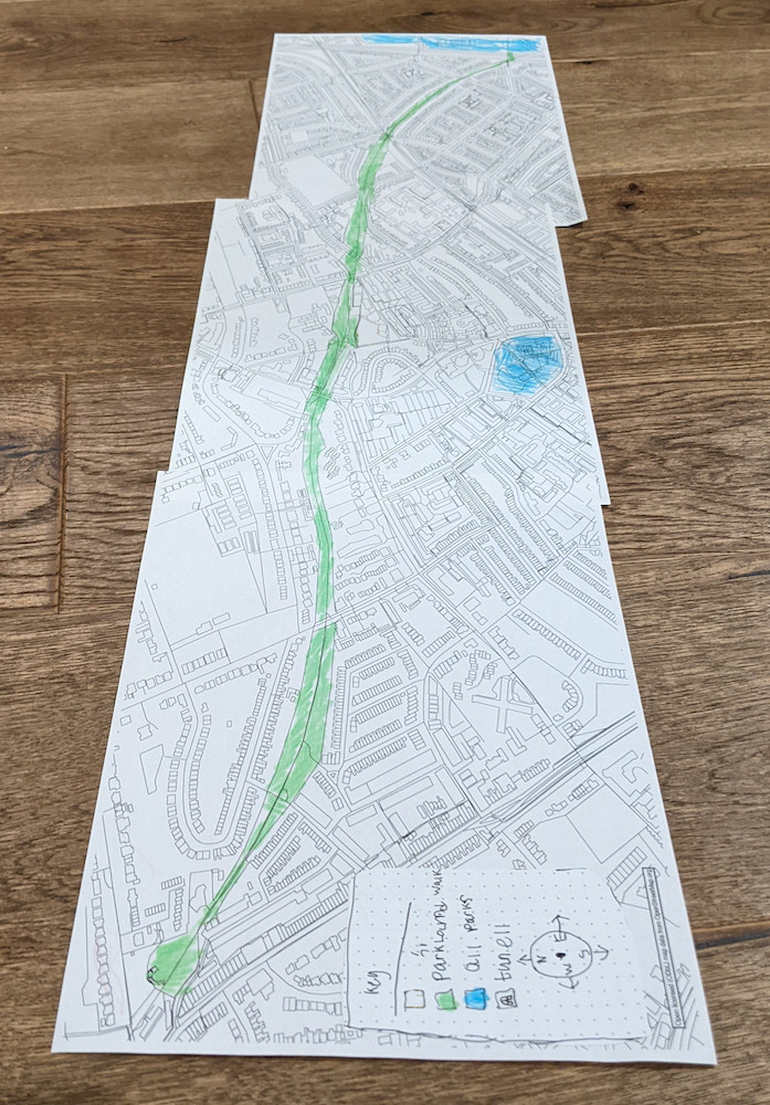 parkland walk map printout