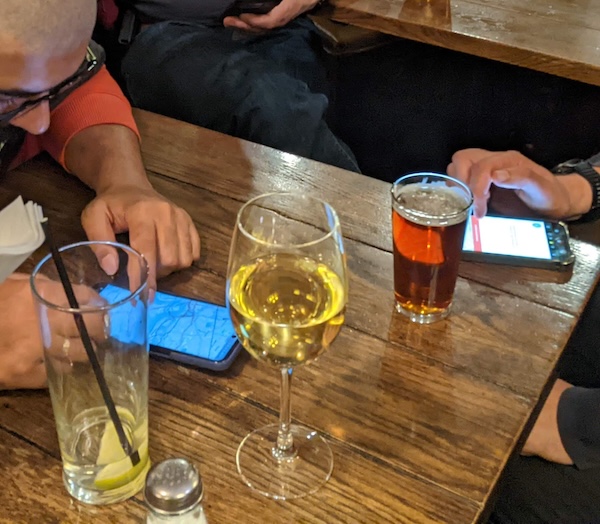drinks and phones